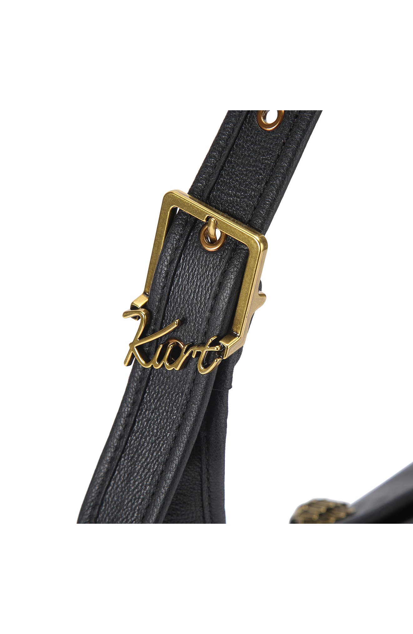 Kurt Geiger London Large Kurt Leather Shoulder Bag, Alternate, color, Black