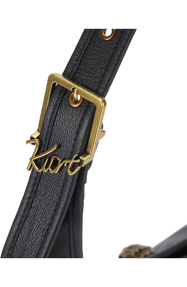 Kurt Geiger London Large Kurt Leather Shoulder Bag, Alternate, color, Black