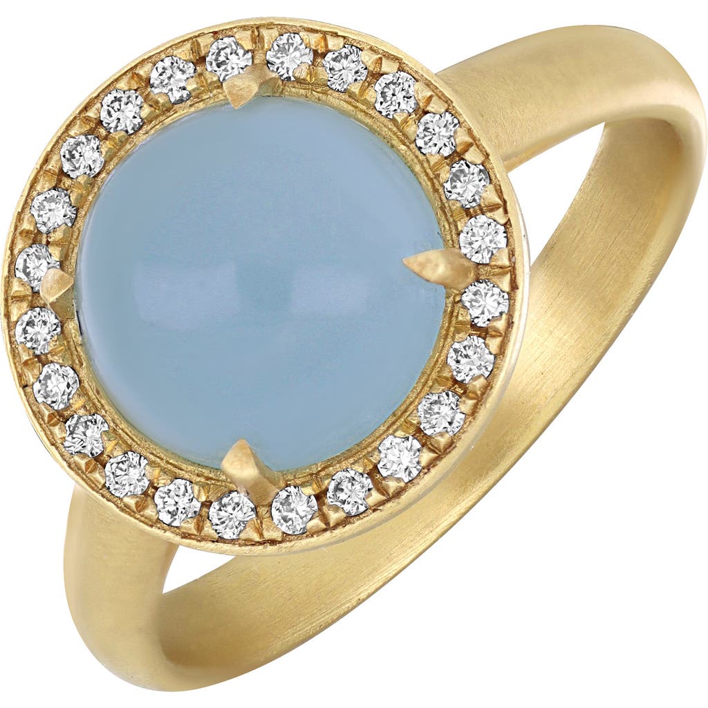 Bony Levy Iris Aquamarine & Diamond Ring In Gold