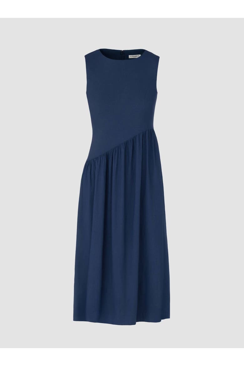 Linen Dress, Alternate, color, Navy