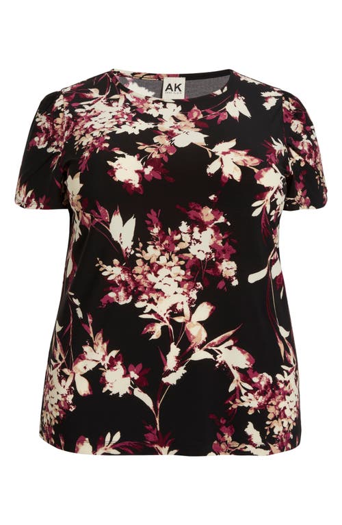 Ak Anne Klein Print Top In Multi