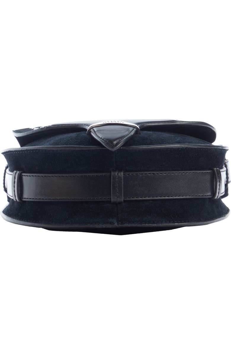 Isabel Marant Botsy Studded Suede Crossbody Bag, Alternate, color,