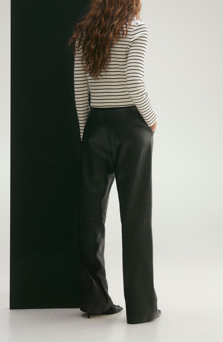 MANGO Stripe Knit Cardigan, Alternate, color, 