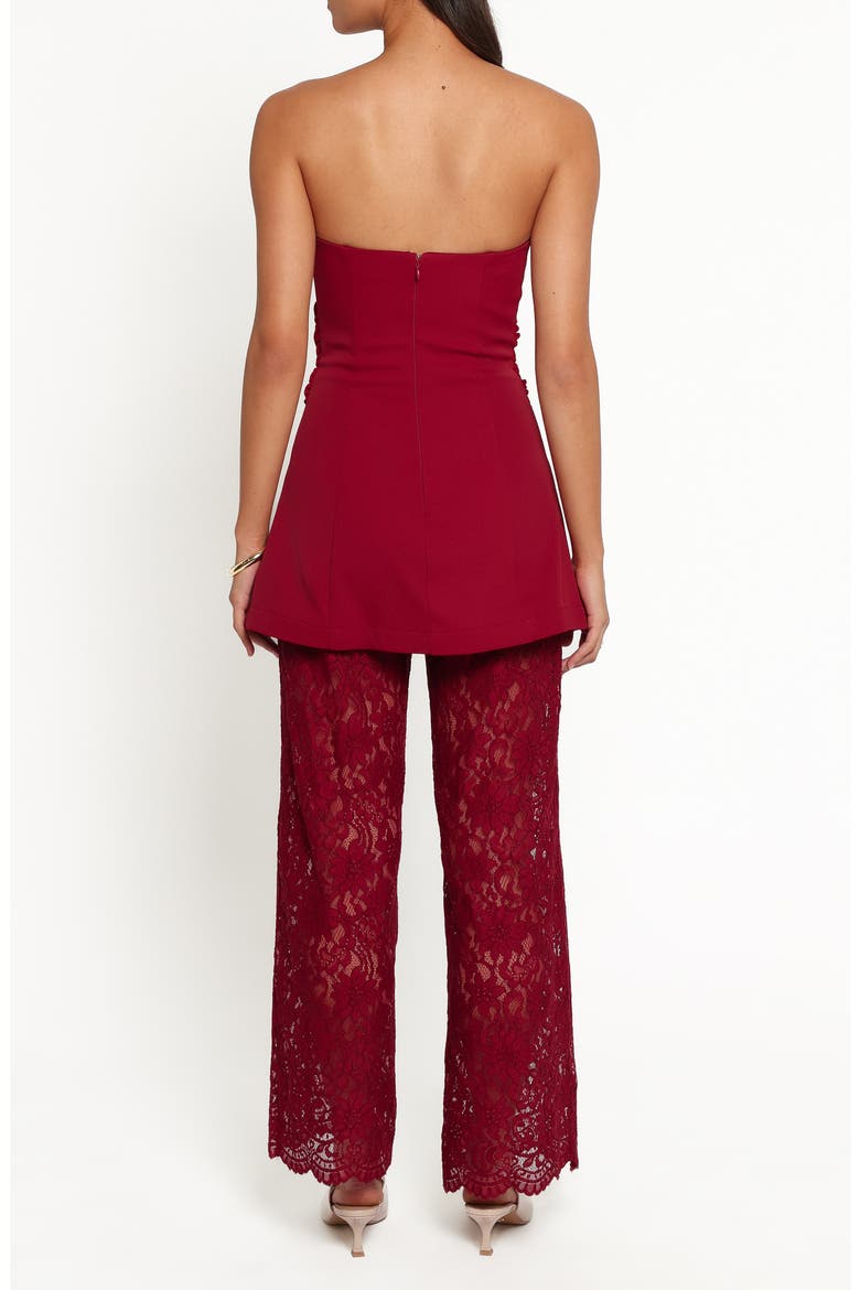 Athena Lace Wide Leg Jumpsuit, Alternate, color, SANGRIA RED