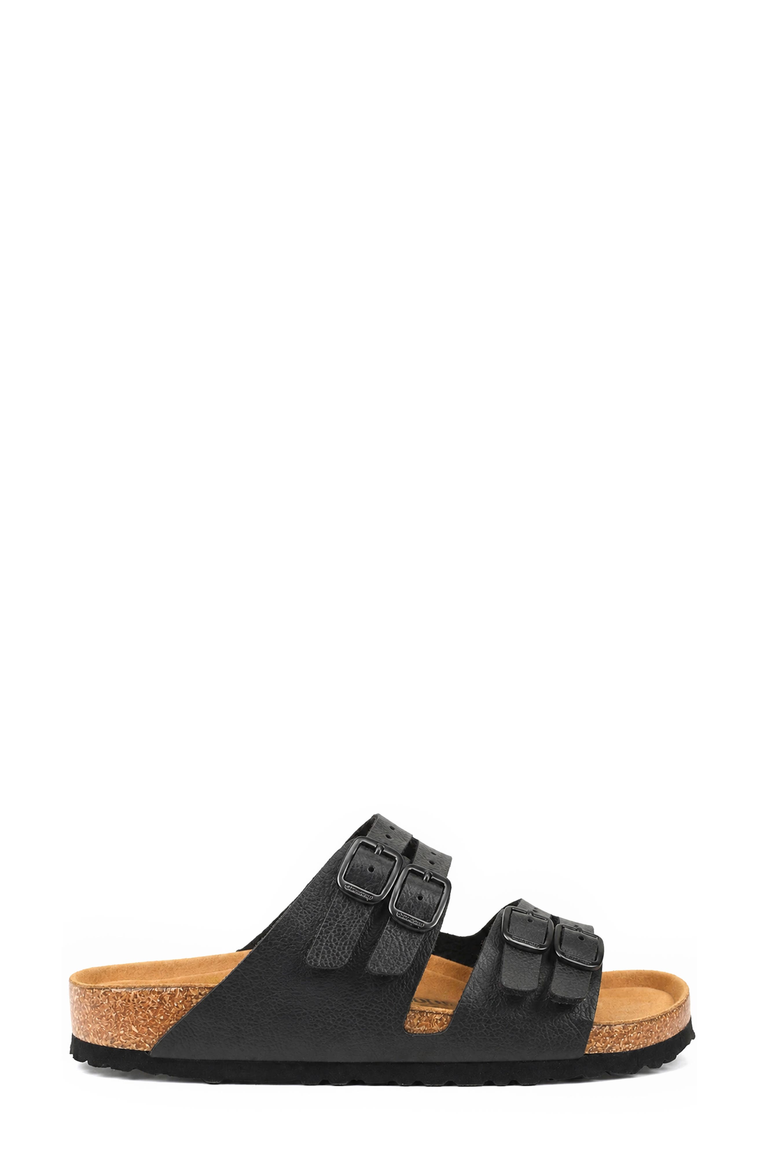 Willow Slide Sandal, Alternate, color, BLACK