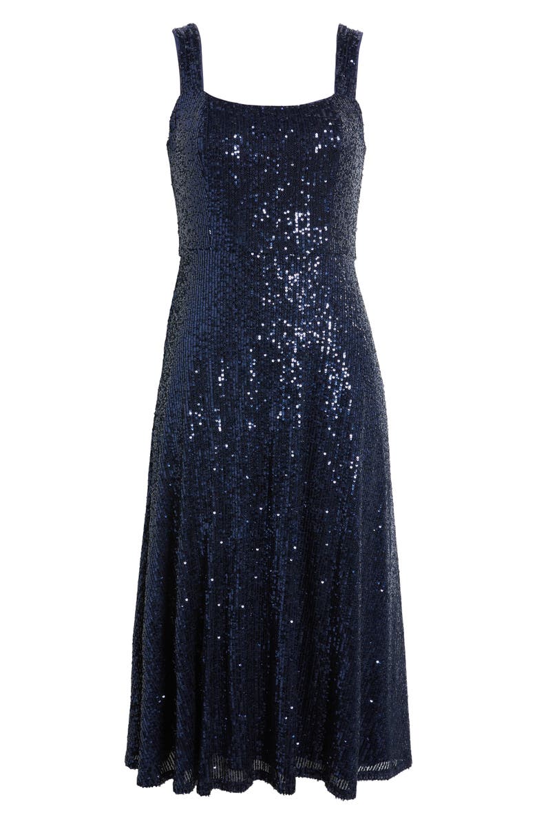 Anne Klein Sequin Midi Cocktail Dress, Alternate, color, 