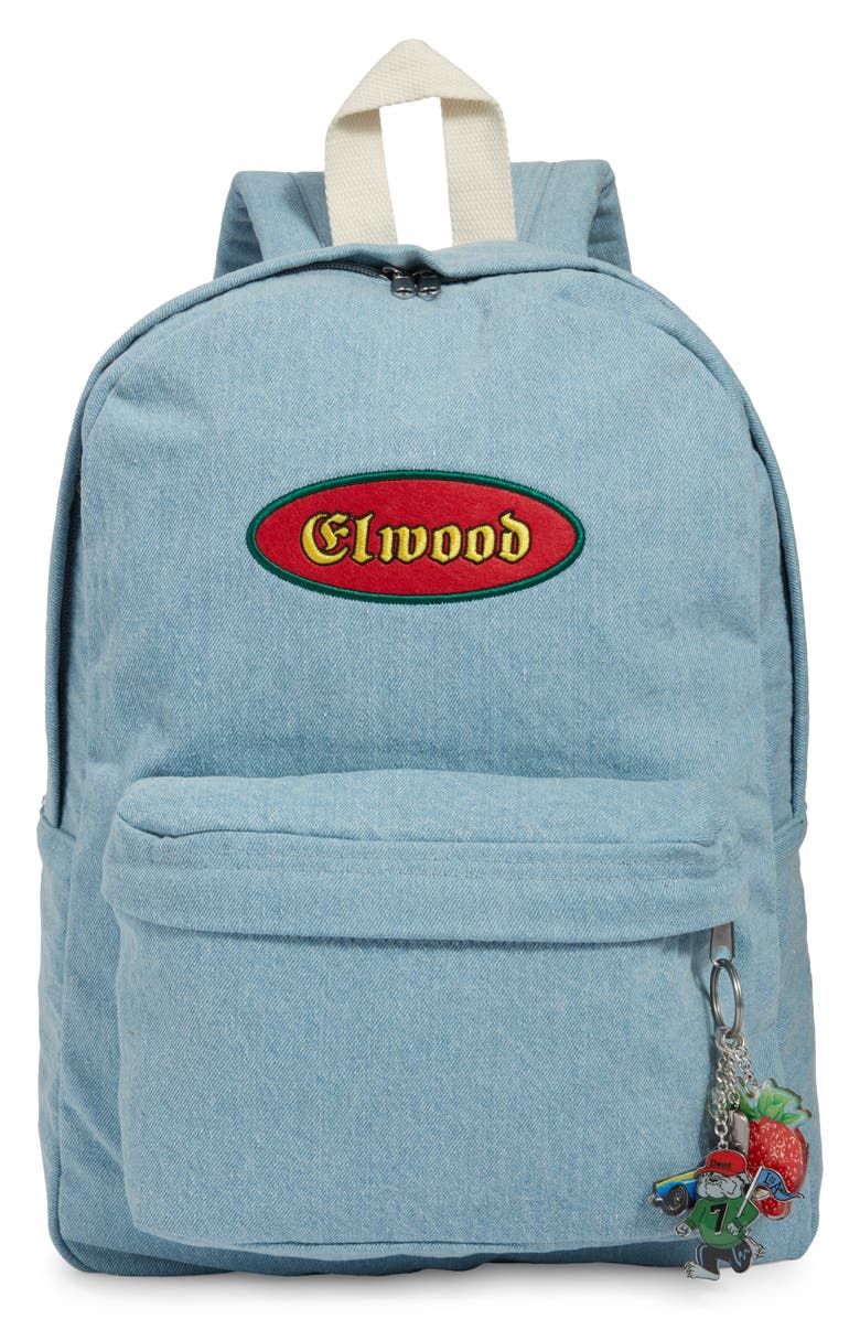 Elwood Denim Backpack, Main, color, Pale Indigo