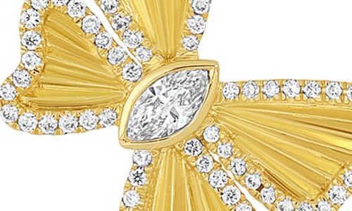 Bony Levy Kiera Diamond Butterfly Medallion Pendant Necklace In Gold