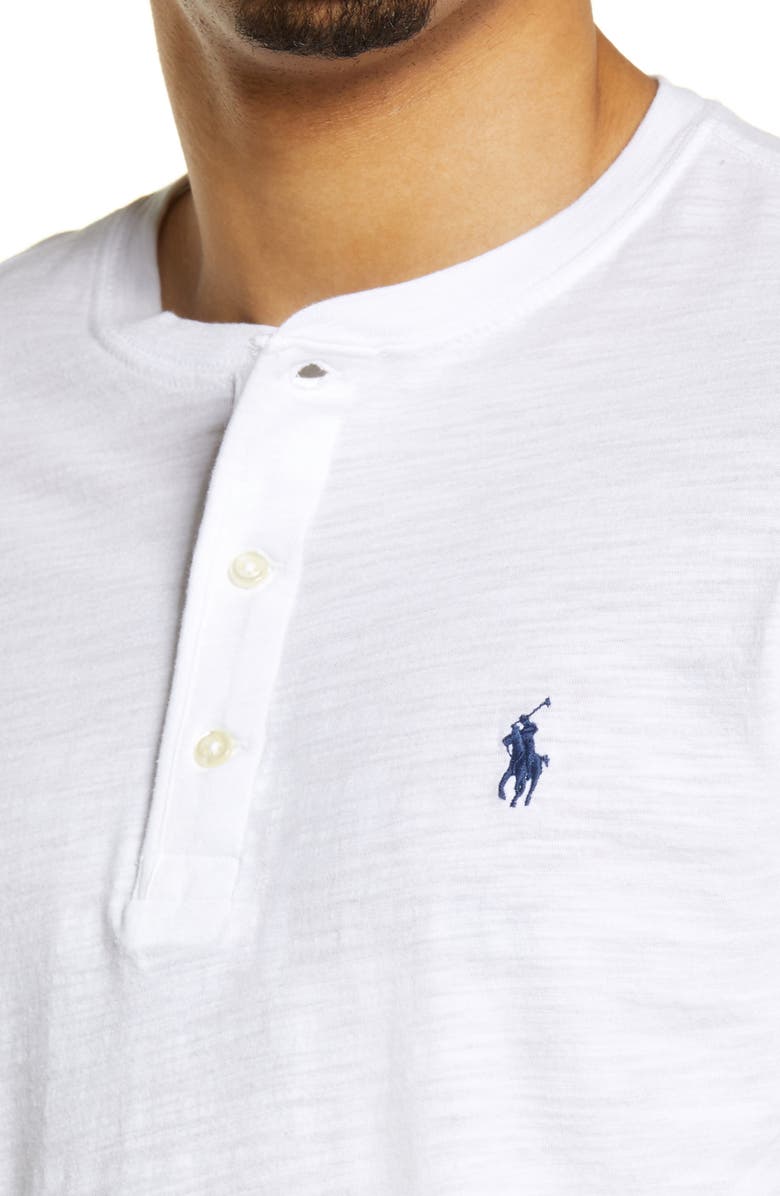 Polo Ralph Lauren Men's Long Sleeve Henley T-Shirt, Alternate, color, White