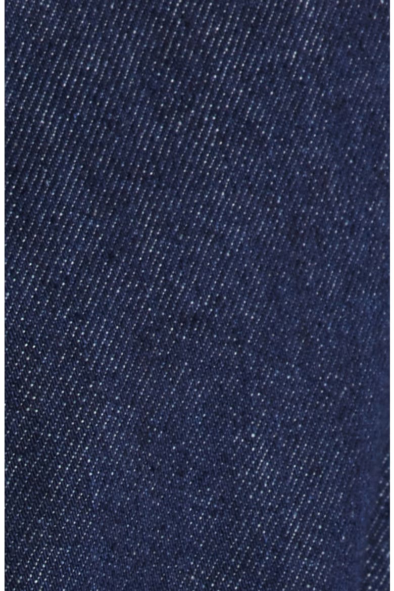 Collarless Denim Cutaway Jacket, Alternate, color, RINSE WASH
