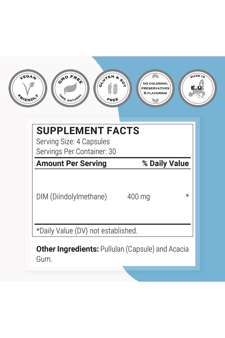 DIM Supplement 400mg per Day, Alternate, color, None