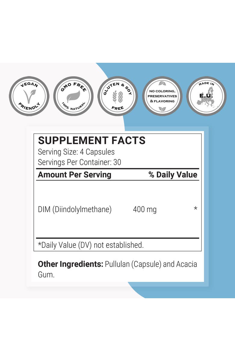 SuperSmart DIM Supplement 400mg per Day, Alternate, color, NO COLOR