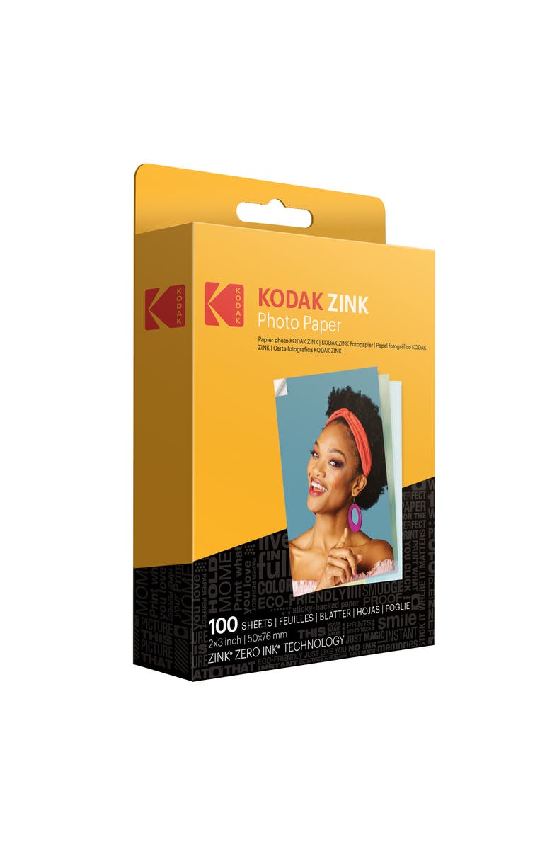 Kodak 2x3 inch Zink Photo Paper, Main, color, White
