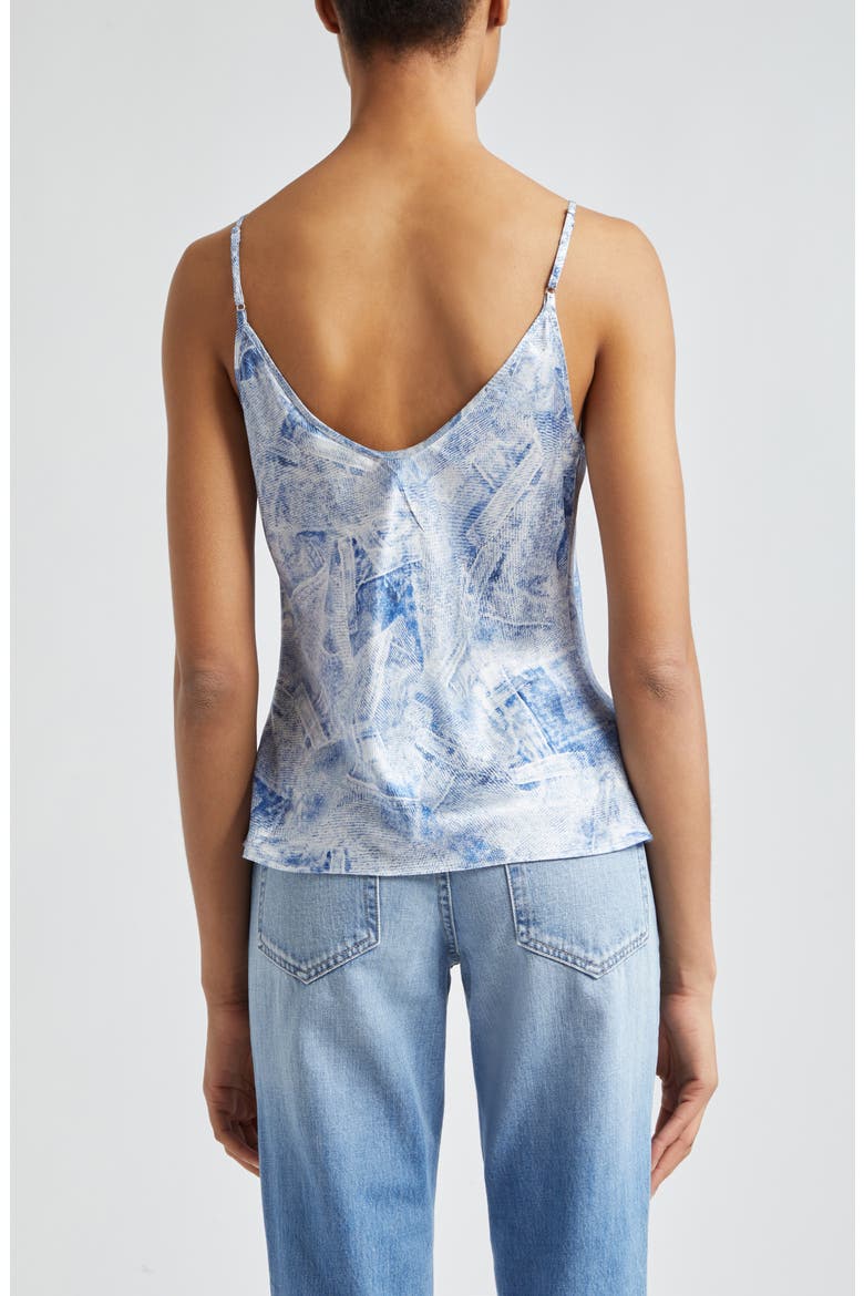 Lexi Print Silk Camisole, Alternate, color, BLUE MULTI DENIM PRINT