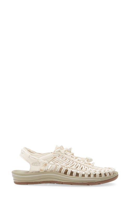 Keen Beige Sandals With Strap Detailing In White