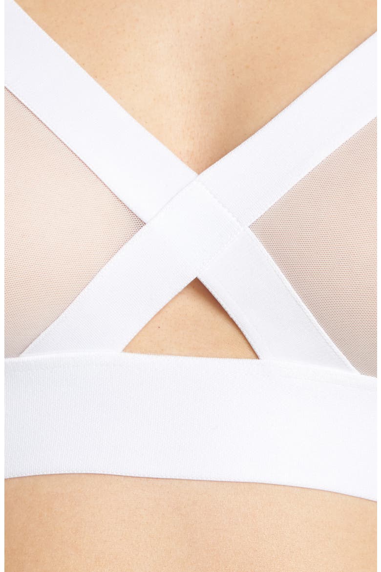 Sheers Wireless Bralette, Alternate, color, WHITE