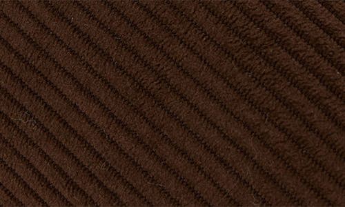 Floopi Corduroy Faux Fur Lined Slipper In Brown