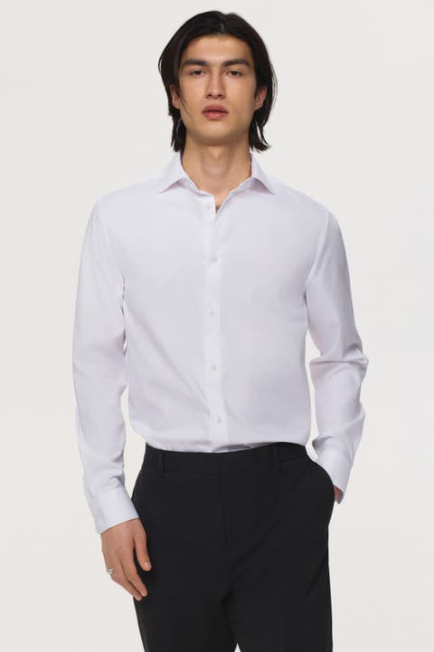 Slim-fit cotton shirt