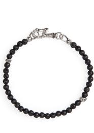 John Varvatos Skull Bead Bracelet