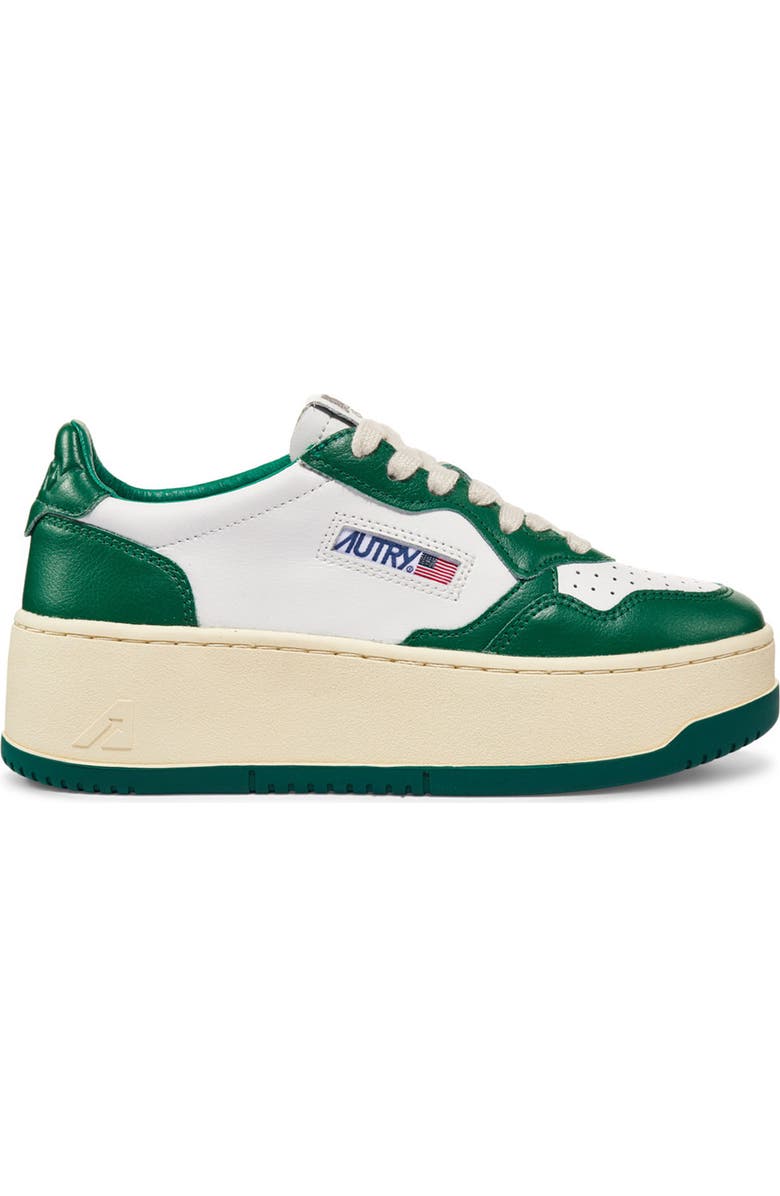 AUTRY Medalist Sneaker, Alternate, color, White/ Green