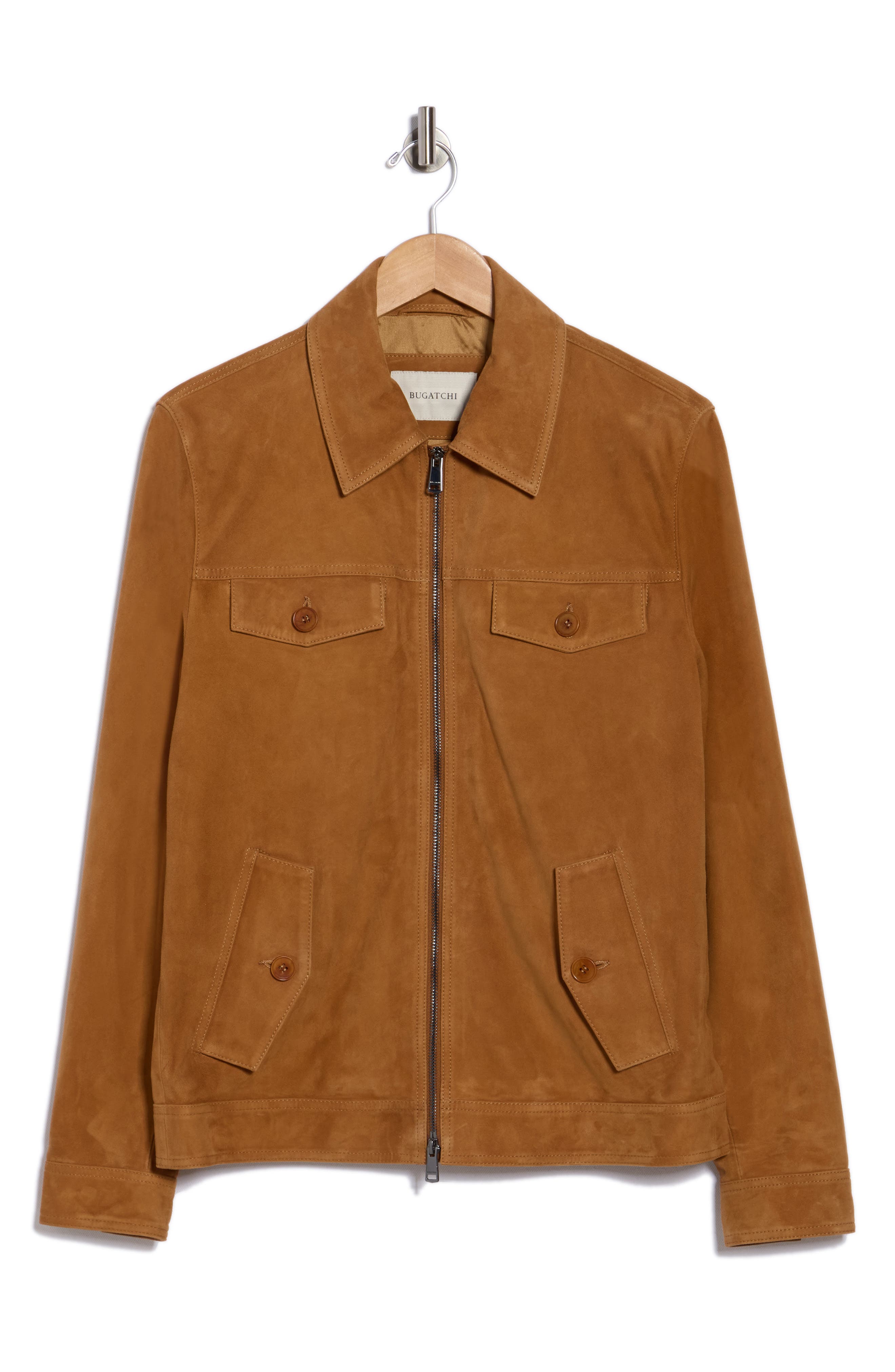 Bugatchi Suede Trucker Jacket