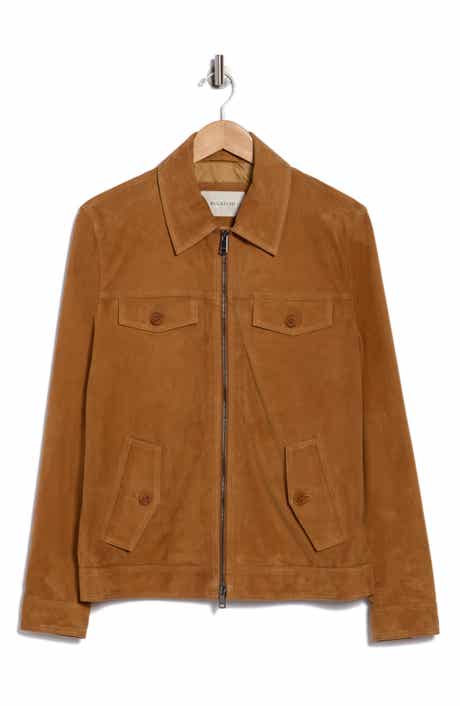 Bugatchi Suede Trucker Jacket