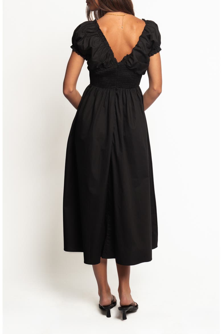 Larson Midi Sundress, Alternate, color, BLACK