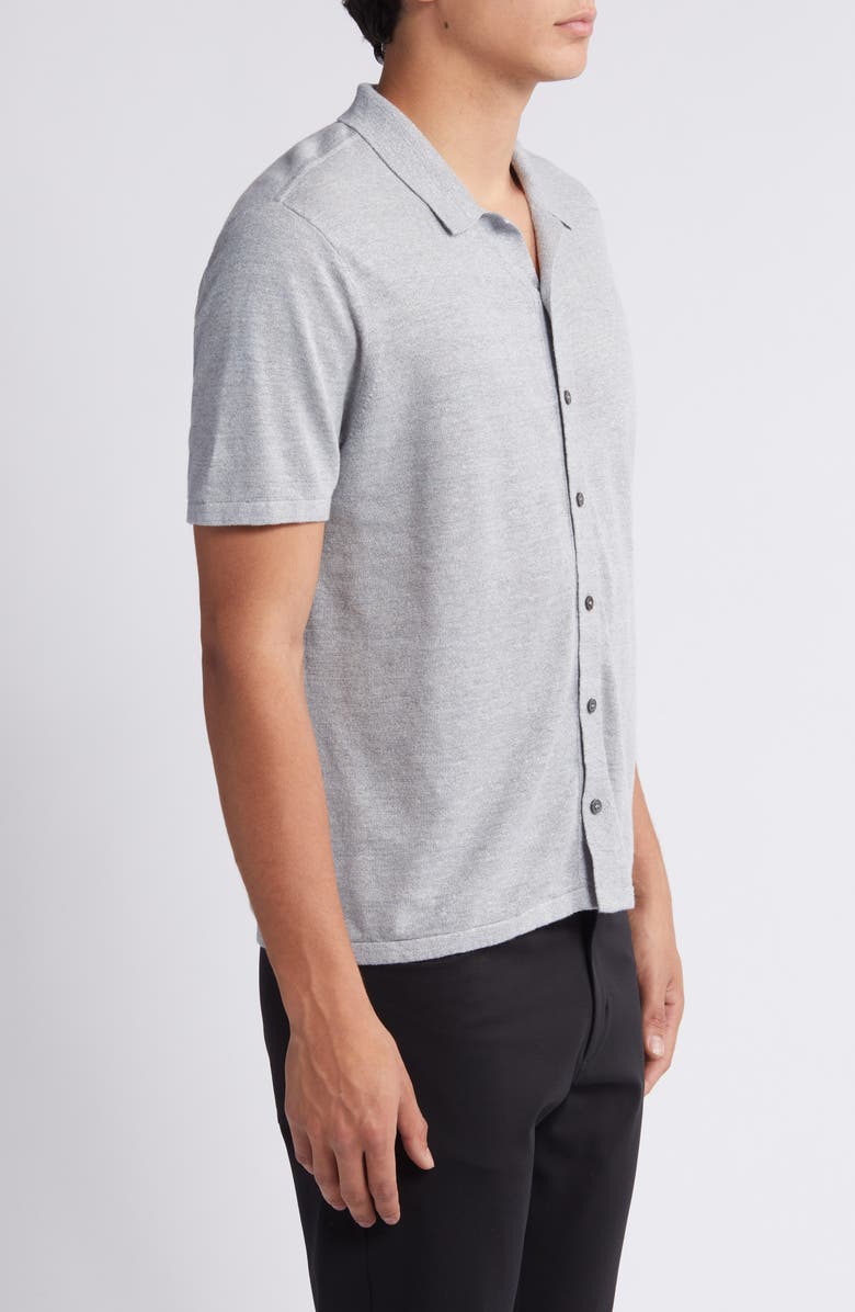 Theory Pacific Linen Blend Knit Camp Shirt, Alternate, color, 
