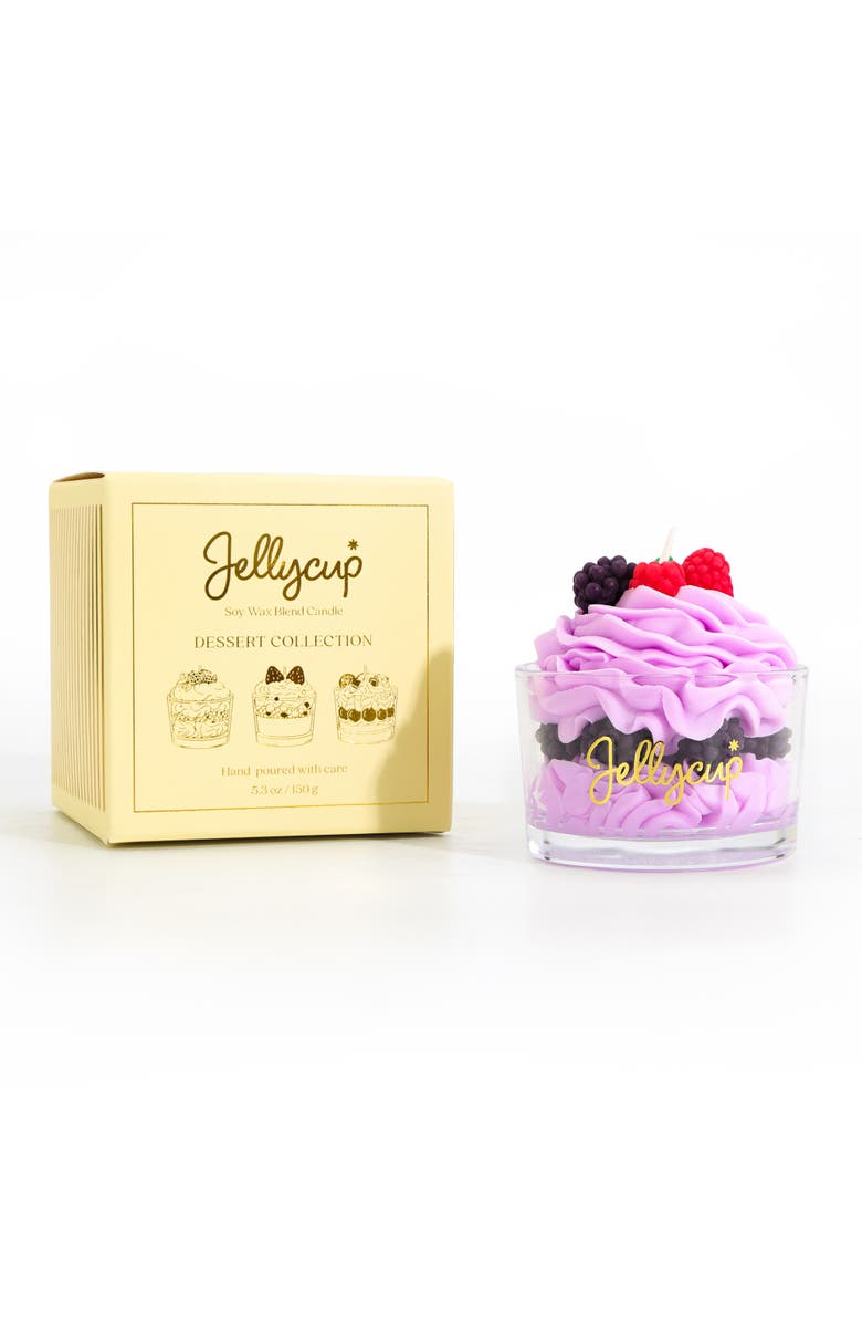 Jellycup Dessert Cup Soy Wax Candle Lavender Berry, Alternate, color, Lavender Berry