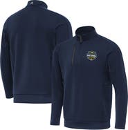 ANTIGUA Men's Antigua Navy Michigan Wolverines 2026 NCAA Men's Basketball National Champions Generation Quarter-Zip Pullover