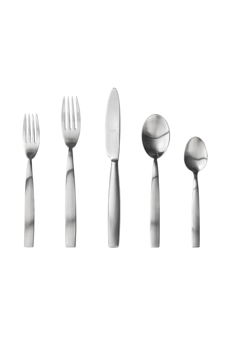 Mediterranea Flatware Set - 20 Pieces, Alternate, color, Ice Silver