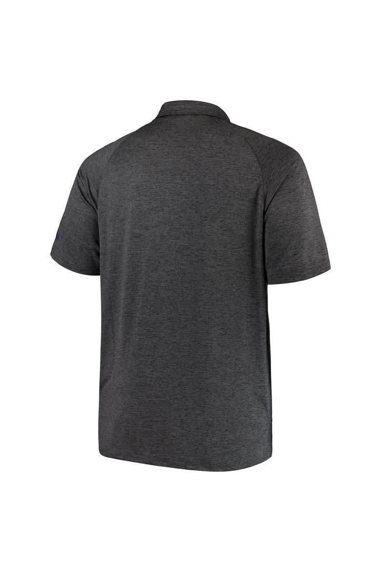 Men's Colosseum Black LSU Tigers Big & Tall Down Swing Polo, Alternate, color, Black