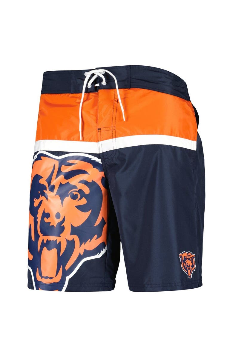 G-III SPORTS BY CARL BANKS Men's G-III Sports by Carl Banks Navy Chicago Bears Sea Wind Swim Trunks, Alternate, color, 