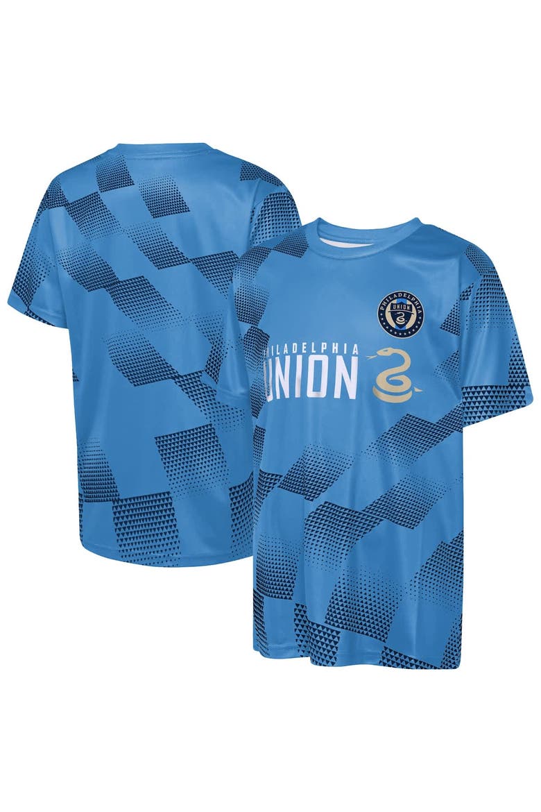 Youth Outerstuff  Blue Philadelphia Union Sheer Thrill T-Shirt, Main, color, Blue