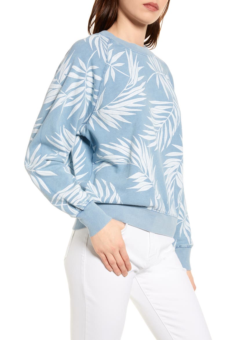 Wild Palms Sweatshirt, Alternate, color, FRENCH BLUE
