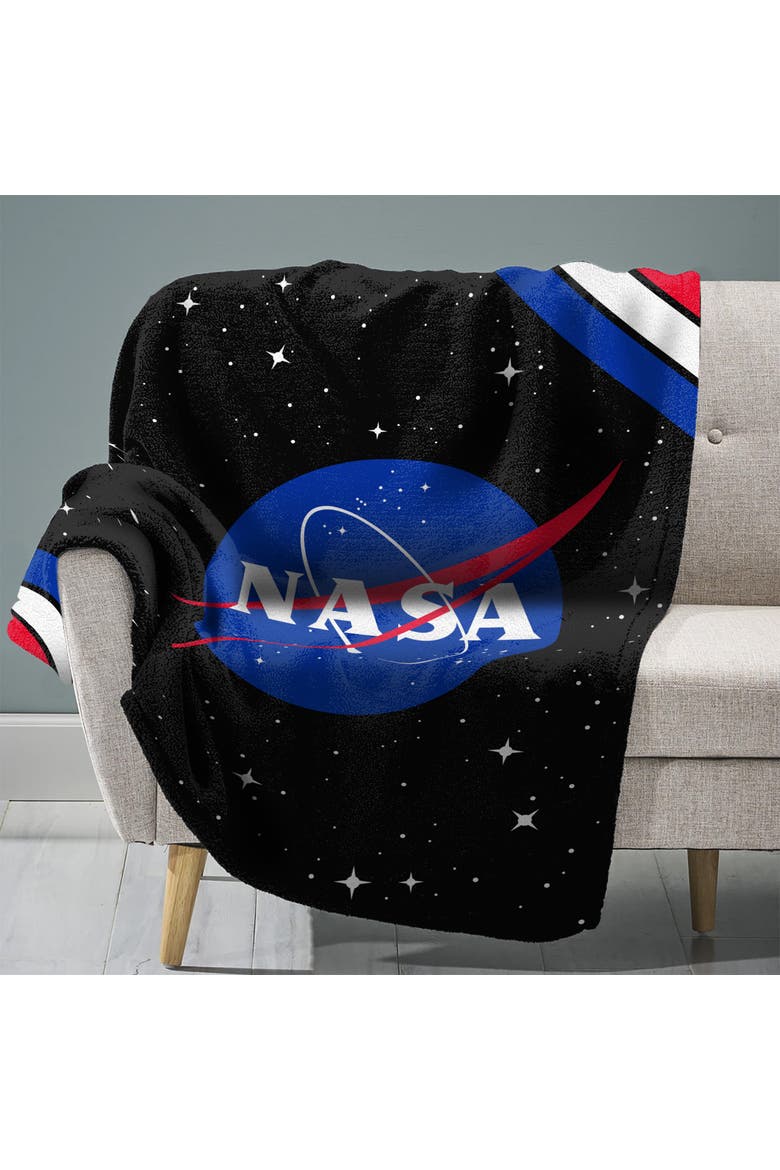NASA Logo 60" x 80" Throw Blanket, Main, color, None