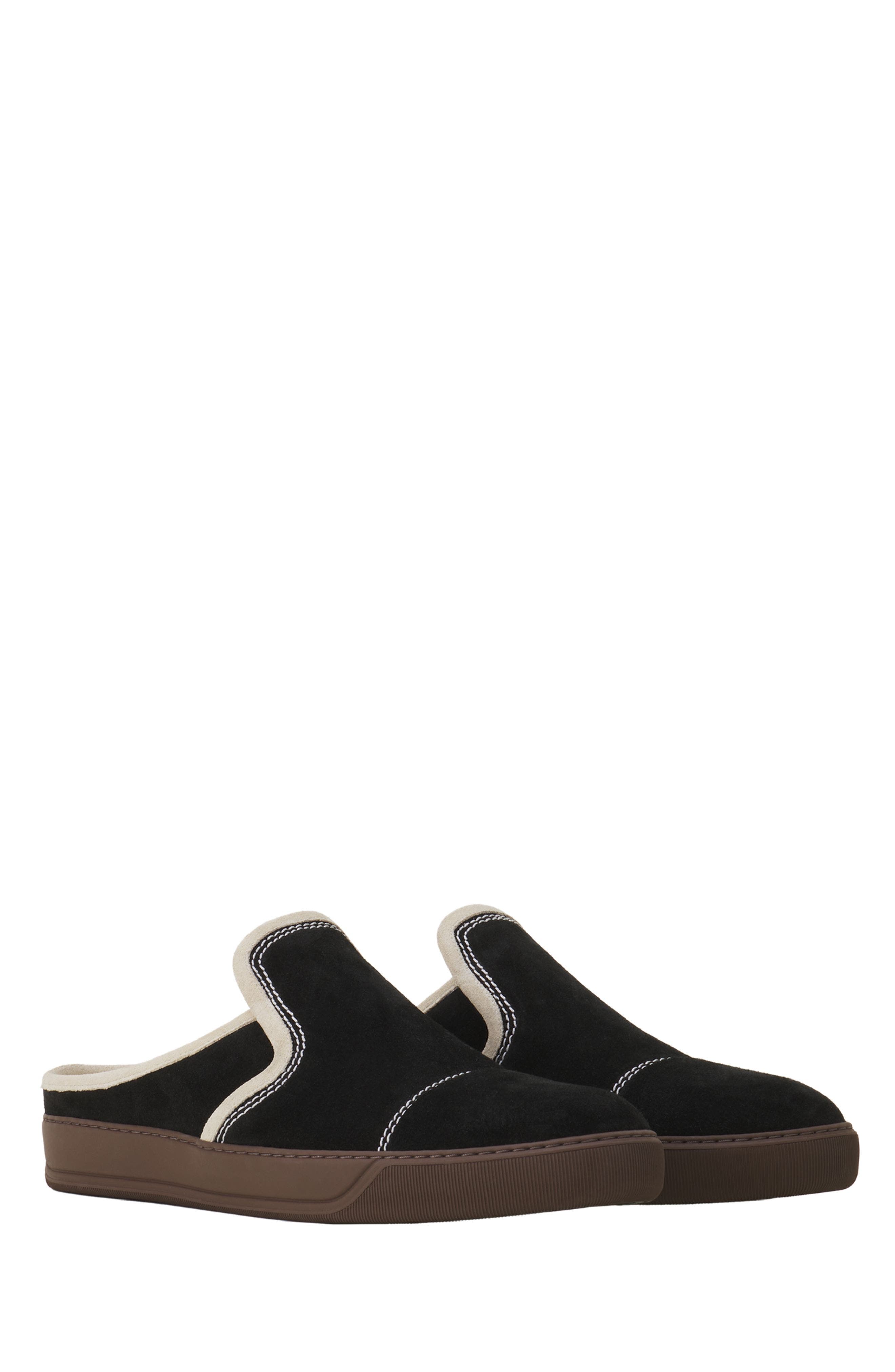 Lanvin Dbb1 Suede Mule Sneakers, Alternate, color, 
