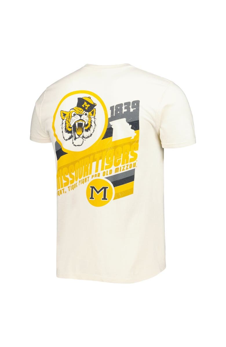 IMAGE ONE Men's Cream Missouri Tigers Vault Vintage Comfort Color T-Shirt, Alternate, color, Cream