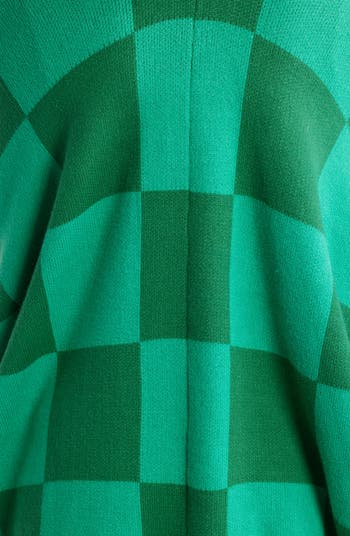 Love You Checkerboard Oversize Cardigan