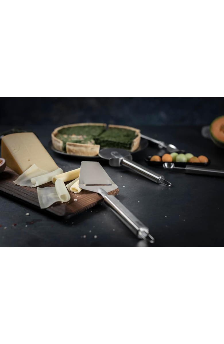 Kuhn Rikon Essential Cheese Slicer, Stainless Steel Blade for Hard & Semi-Hard Cheeses, Alternate, color, Silver