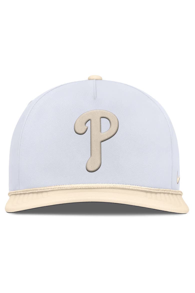 Men's Nike  White/Cream Philadelphia Phillies Pro Performance Snapback Hat, Alternate, color, White