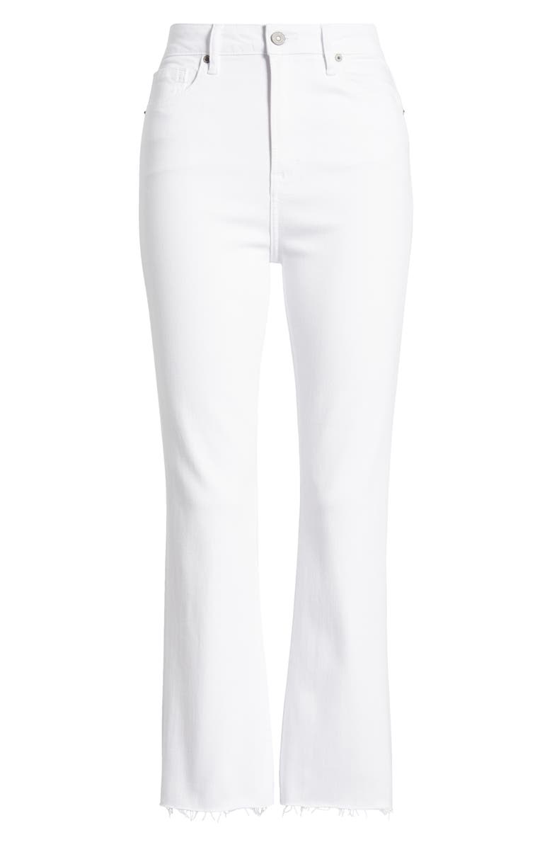 HIDDEN JEANS Raw Step Hem Wide Leg Jeans, Alternate, color, White