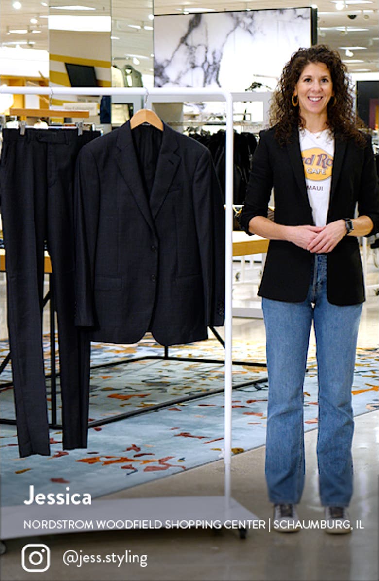 G Line Plaid Wool Suit, sales video thumbnail