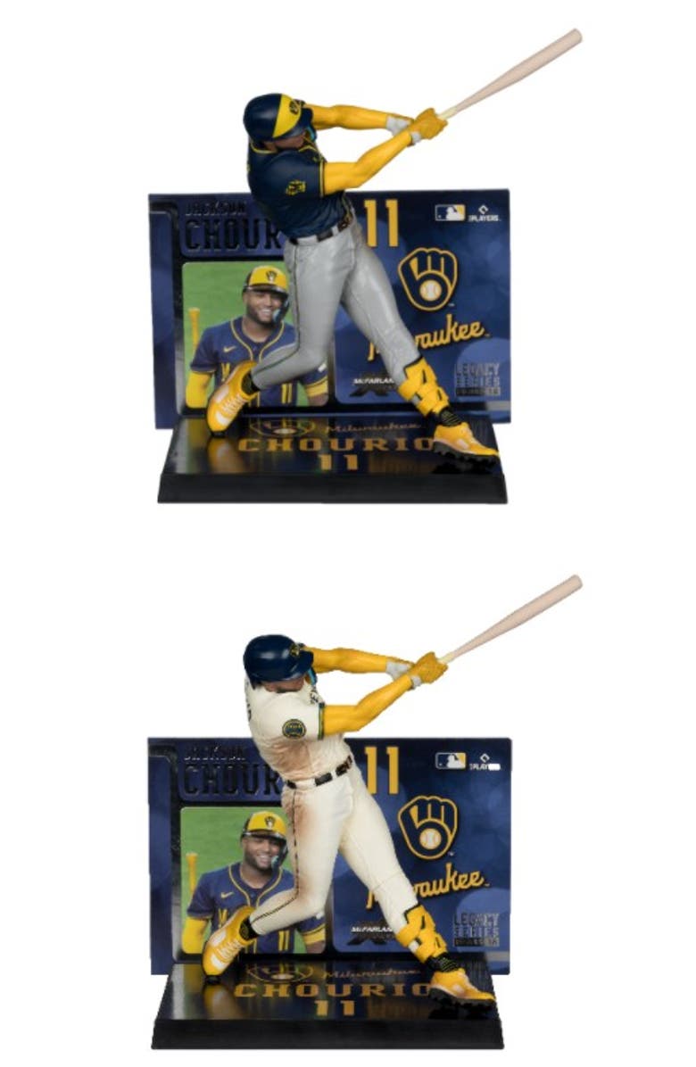 McFarlane Jackson Chourio (Milwaukee Brewers) McFarlane MLB 7" Figure Reg & CHASE Combo, Main, color, Multi-Color