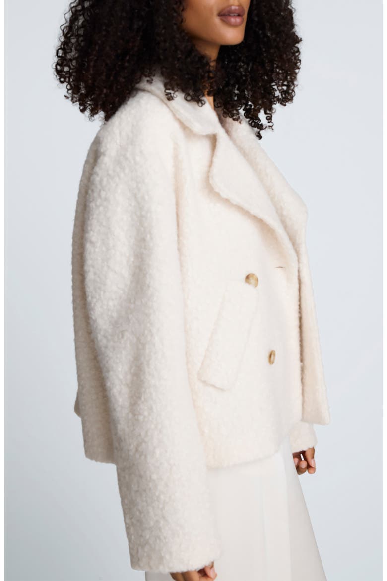 Bouclé Peacoat, Alternate, color, OYSTER