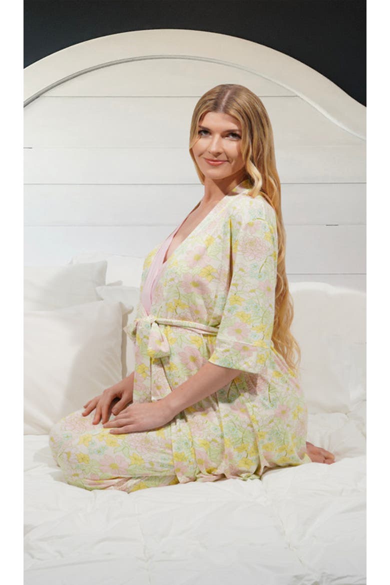 Analise During & After 5-Piece Maternity/Nursing Sleep Set for Mom & Baby, Alternate, color, Begonia