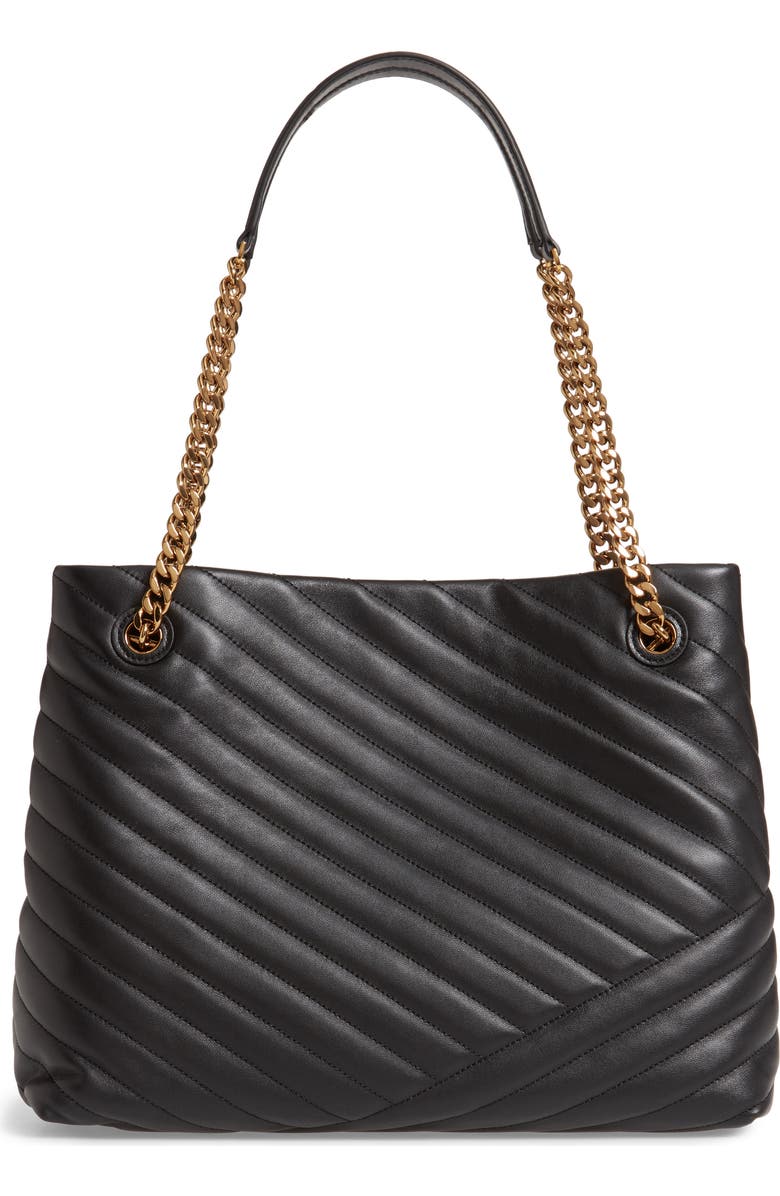 Tory Burch Kira Chevron Quilted Leather Tote, Alternate, color,