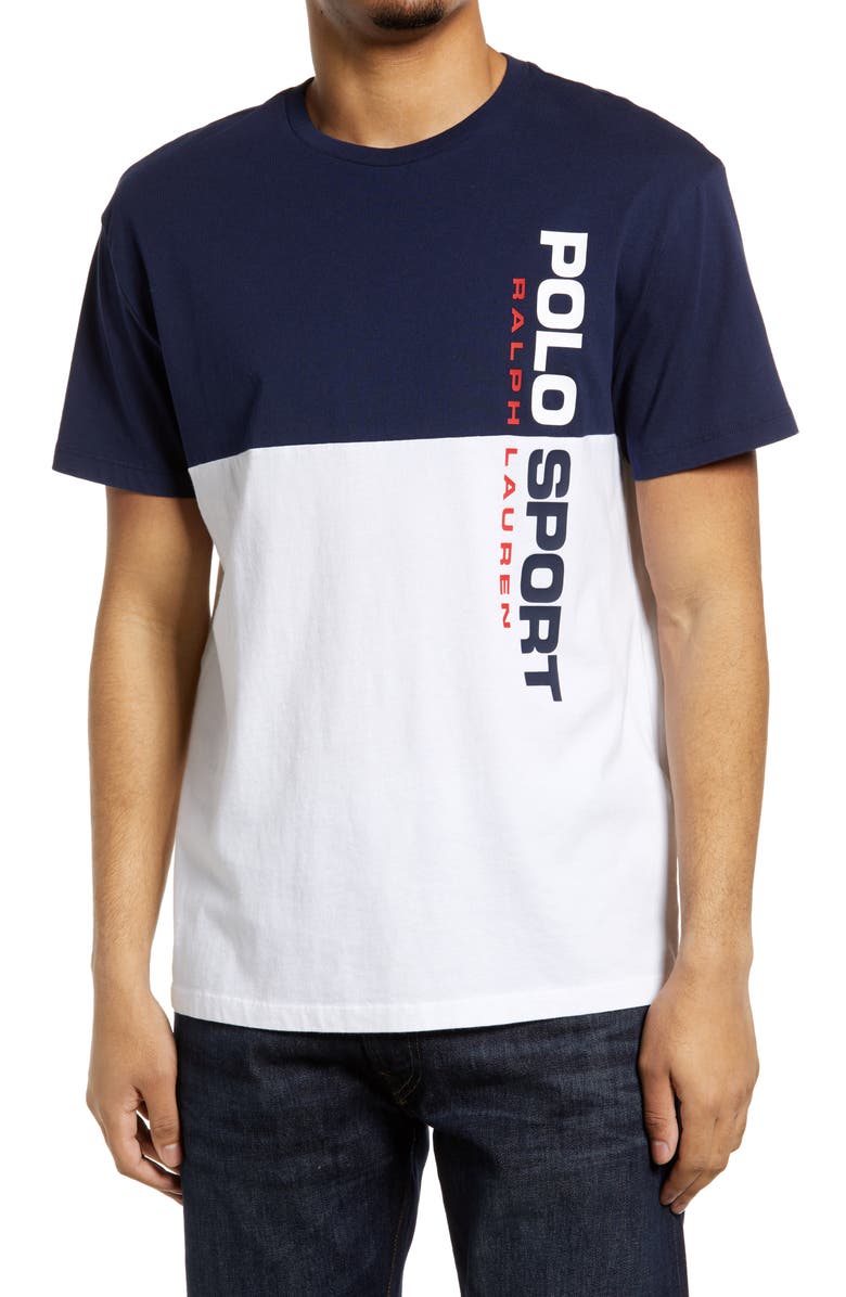 Polo Ralph Lauren Men's Colorblock Graphic Tee, Main, color,