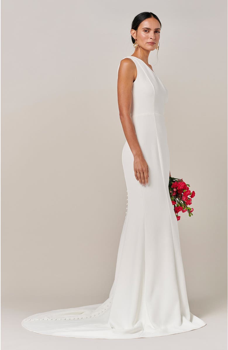 BWLDR Noella Gown, Alternate, color, White