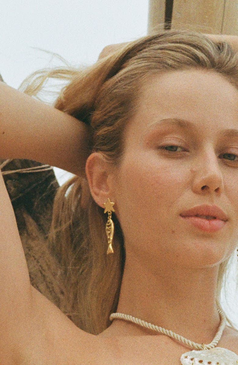 sccollection Finn Earrings, Alternate, color, Gold